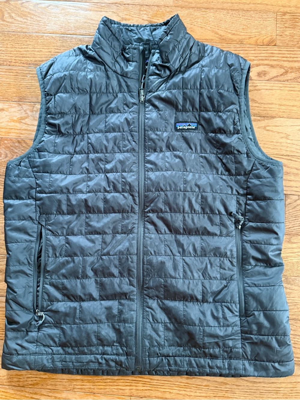 Patagonia Nano Puff Vest Men’s Large Gray PrimaLoft Insulated Full Zip 84242